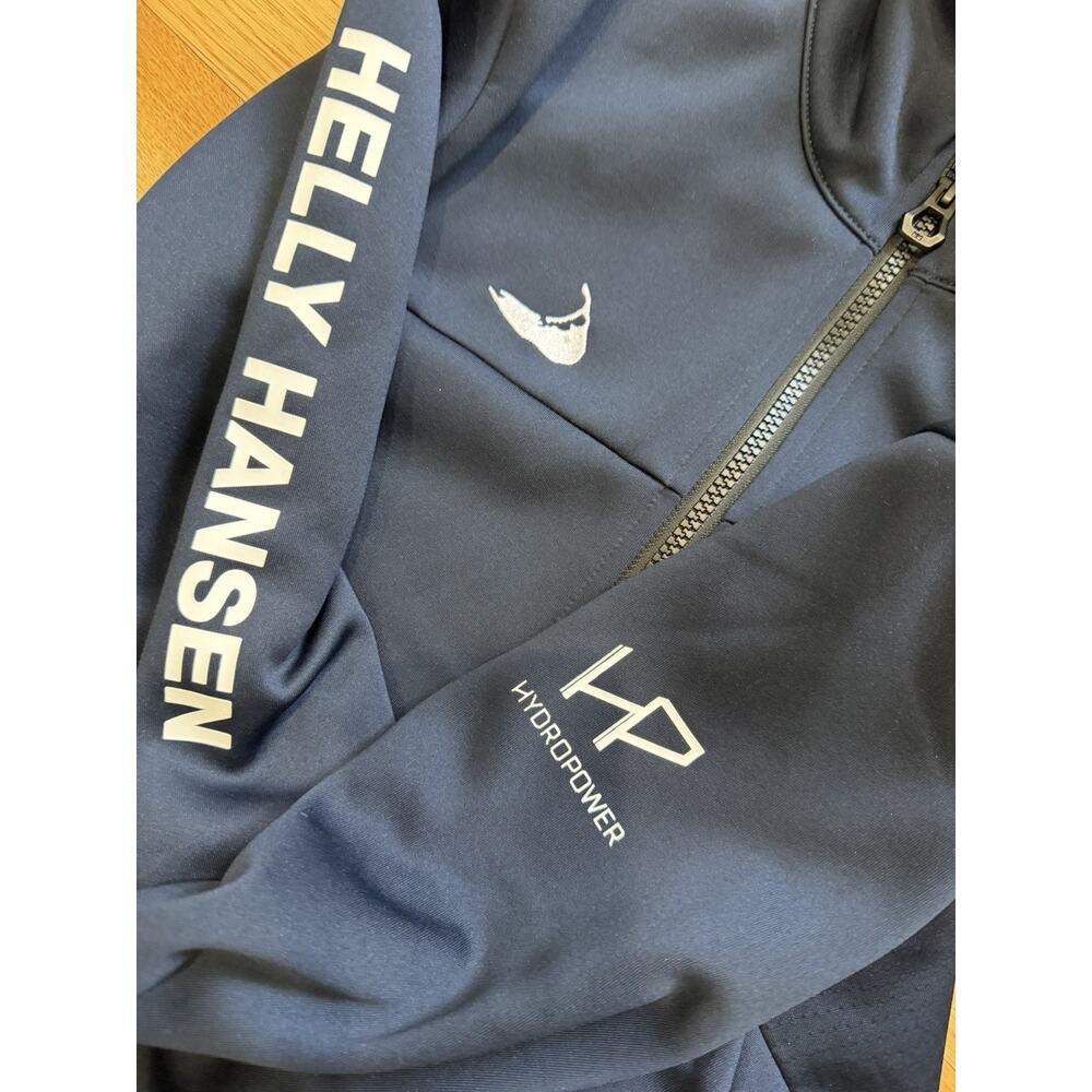 Nantucket Helly Hansen Authentic HP Fleece 2.0 Winter Jacket Navy Blue Medium - Picture 3 of 5